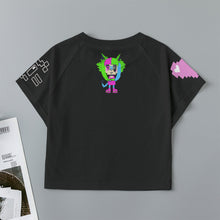 Load image into Gallery viewer, Loopi Dating Sim Glitch Crop Top