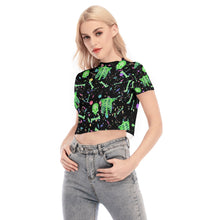 Load image into Gallery viewer, Candy Bonez Mesh Crop Top