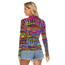Load image into Gallery viewer, Non Orthogonal Mesh Long Sleeve Top