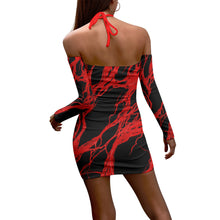 Load image into Gallery viewer, Blood Spill Halter Top Dress