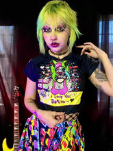 Load image into Gallery viewer, Loopi Dating Sim Glitch Crop Top