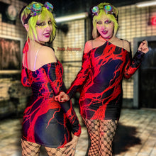 Load image into Gallery viewer, Blood Spill Halter Top Dress