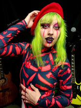 Load image into Gallery viewer, Slasher Villain Turtleneck Long Sleeve Bodysuit