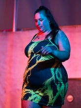 Load image into Gallery viewer, Green Electric Slime Plus Size Cami Dress