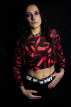 Load image into Gallery viewer, Slasher Villain Mesh Long Sleeve Top