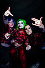 Load image into Gallery viewer, Slasher Villain Mesh Long Sleeve Top