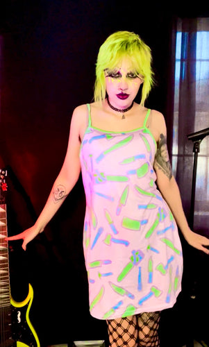 Pastel Slasher Cami Dress (Plus Size)