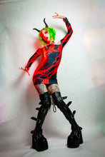 Load image into Gallery viewer, Blood Spill Halter Top Dress